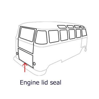 画像1: エンジンリッド用シール/T1