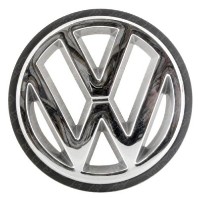 画像1: グリルバッジ（VW logo） クロム仕上げ&ブラックエッジ/ゴルフ1カブリオ