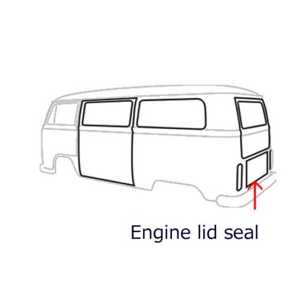 画像1: エンジンリッド用シール/T2 (1)